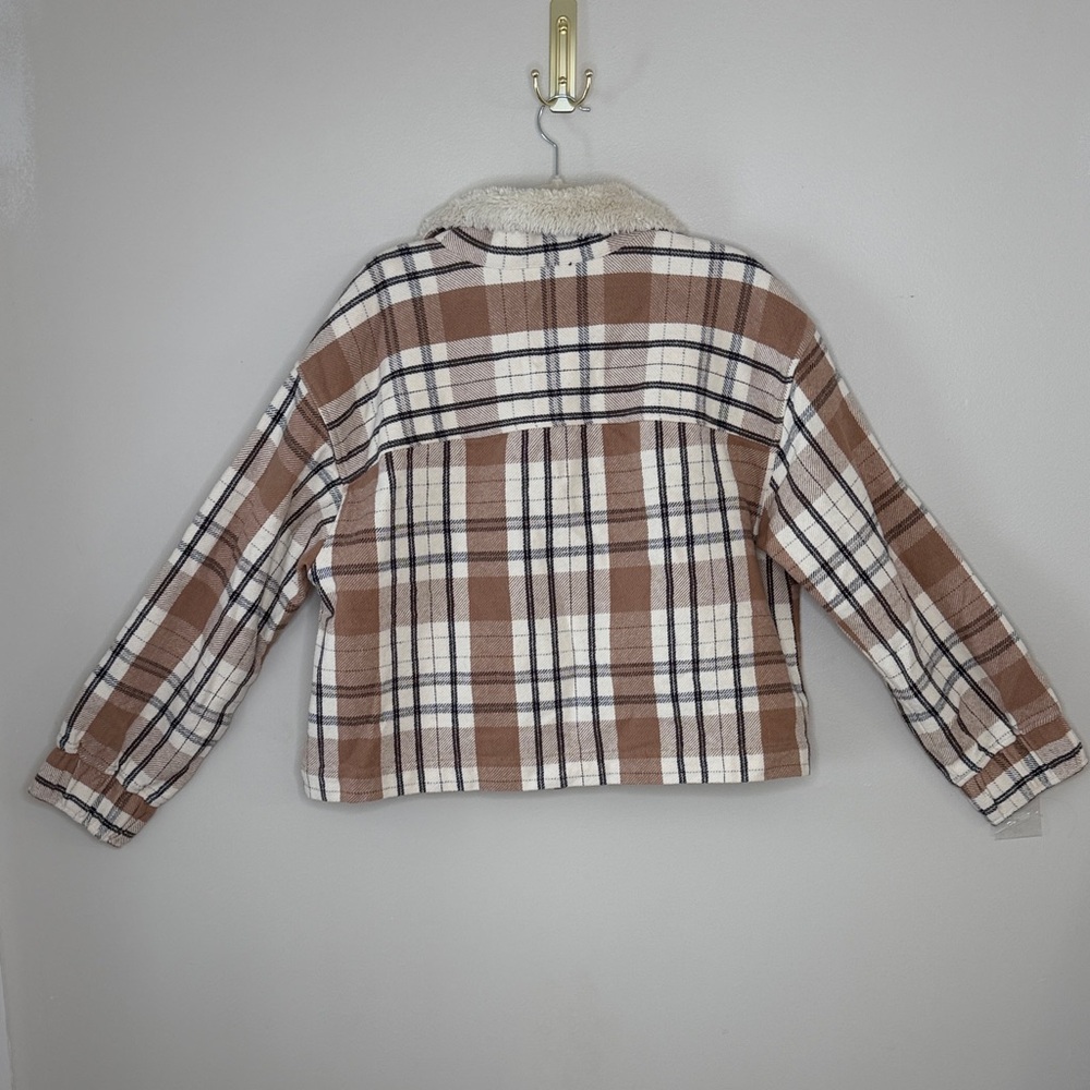 Lucky Brand 100% Cotton Jacket With Sherpa Collar Size M - Picture 12 of 12